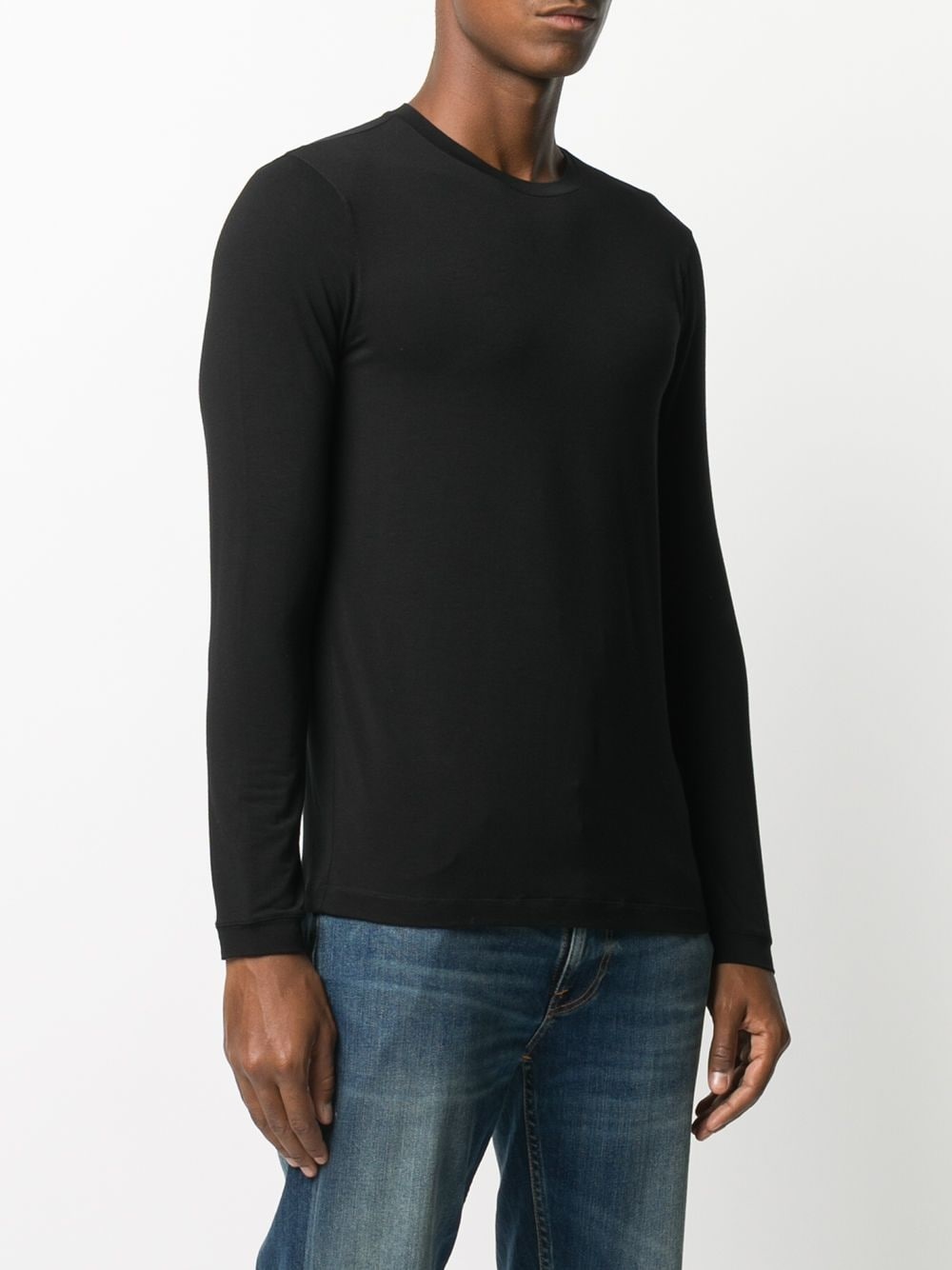 plain longsleeved T-shirt - 3