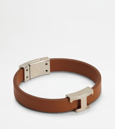 Tod's TIMELESS BRACELET IN LEATHER - BROWN outlook