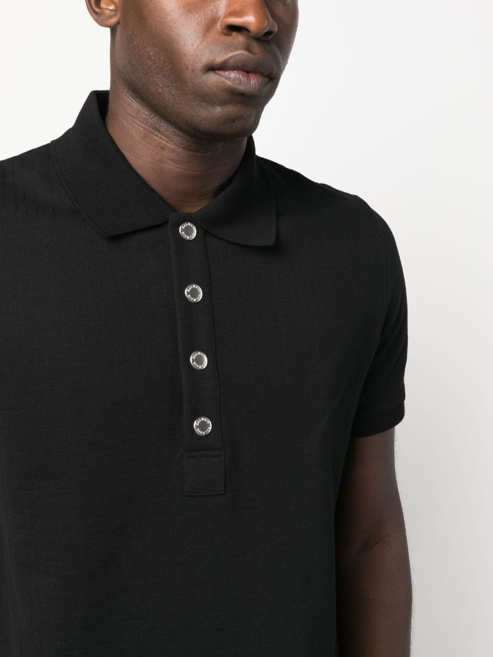 monogram-pattern piqué polo shirt - 5