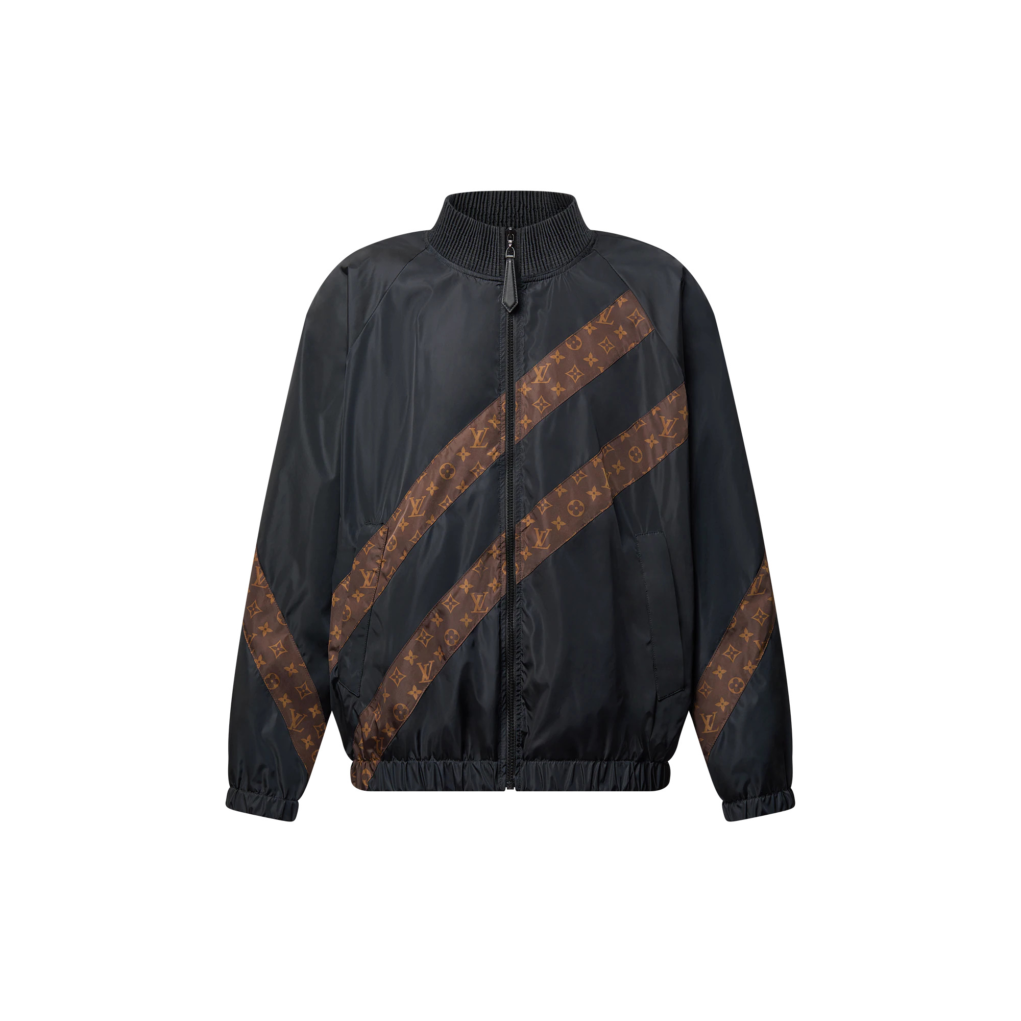 Louis Vuitton Monogram Stripe Zip-Up Jacket | REVERSIBLE