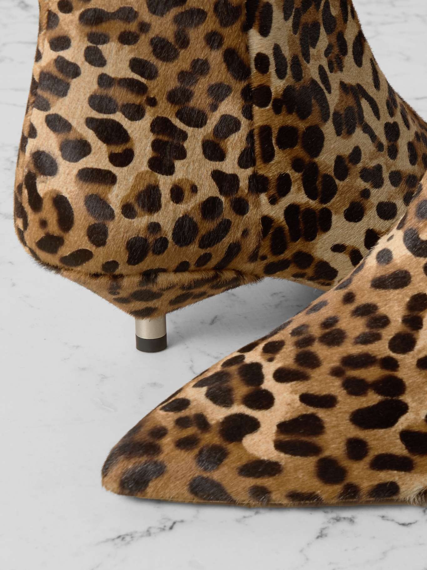 Eana leopard-print calf hair ankle boots - 4