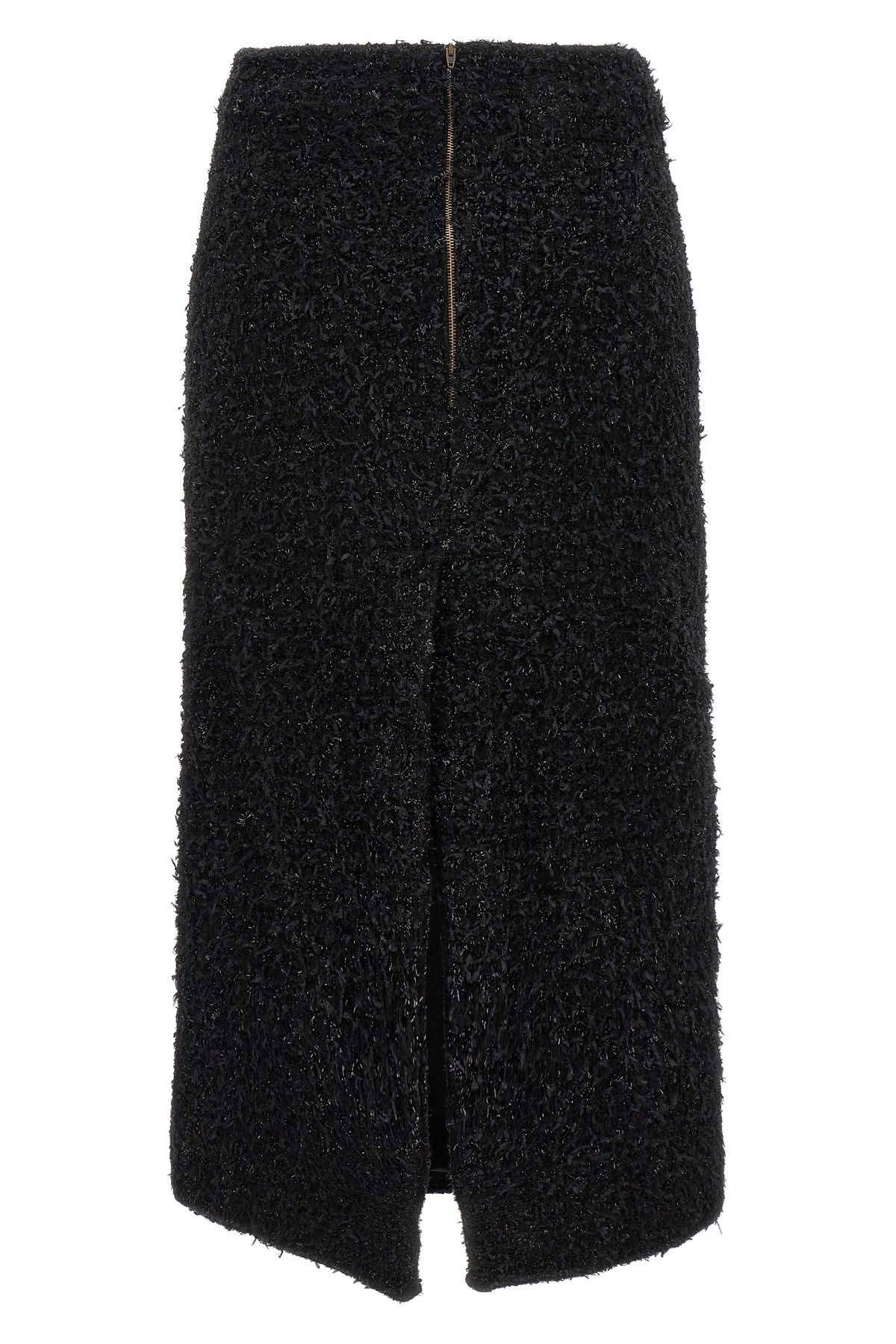 Tweed midi skirt - 3