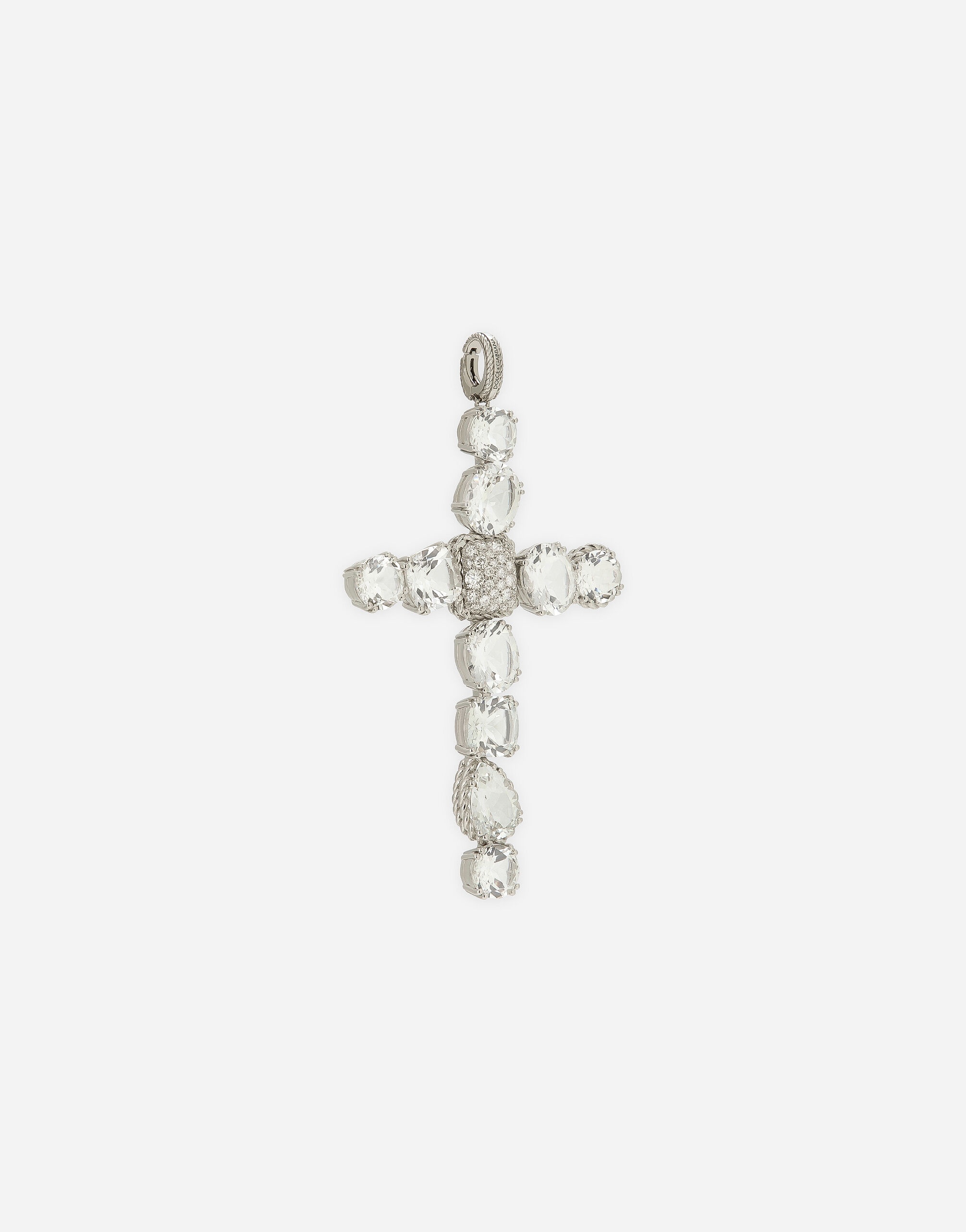 Anna charm in white gold 18Kt and colorless topazes - 2