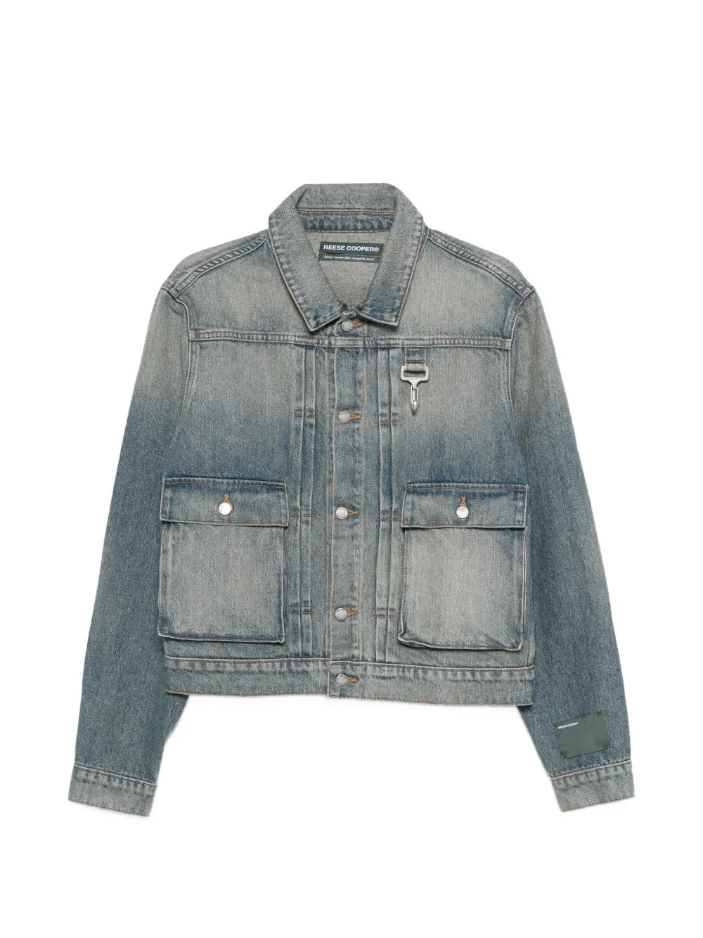 pocket denim jacket - 1