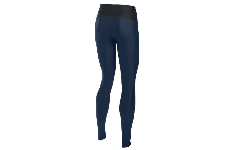 (WMNS) Under Armour HeatGear Legging 'Navy Blue' 1297910-410 - 2