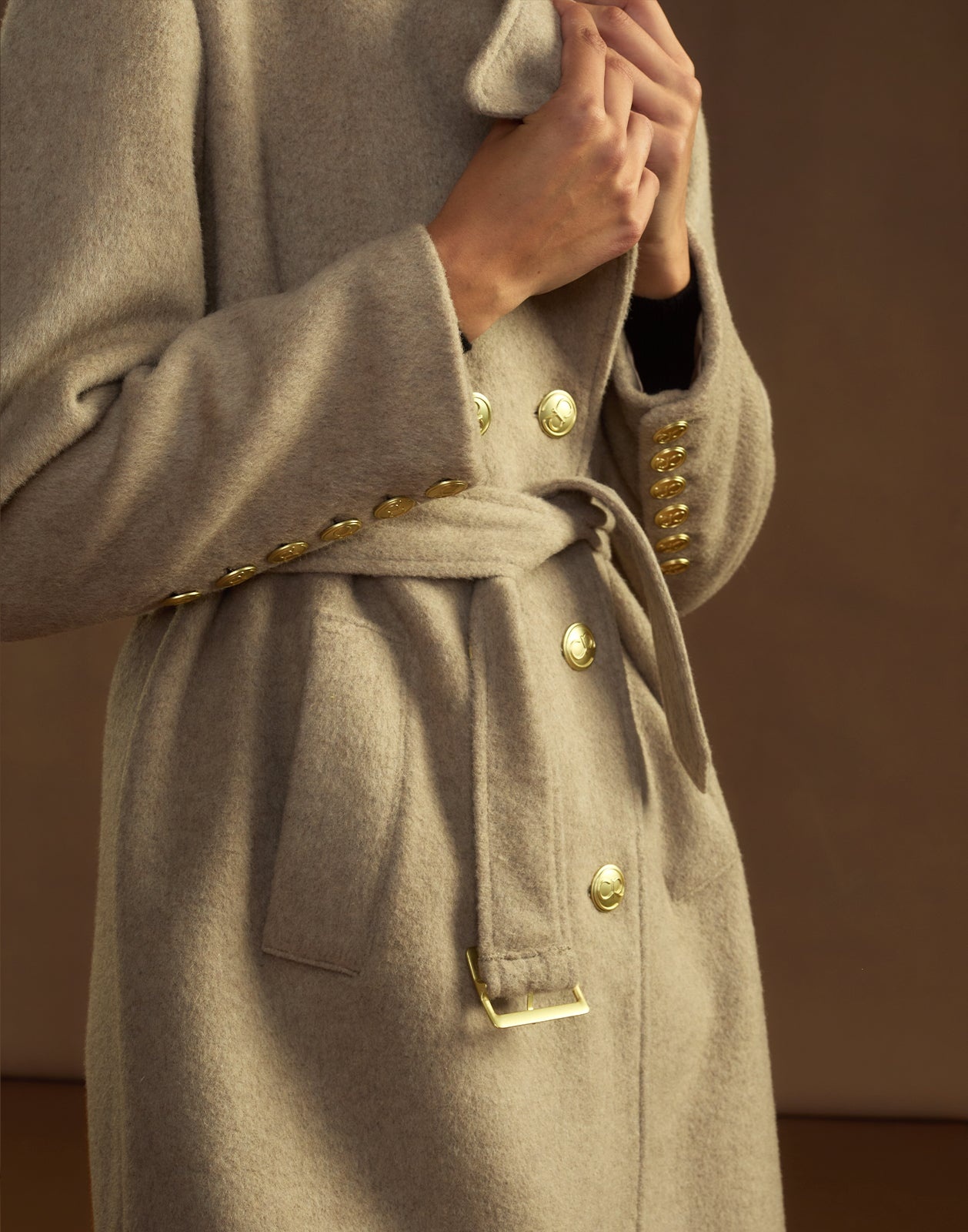 Noa Wool Cocoon Coat - 7
