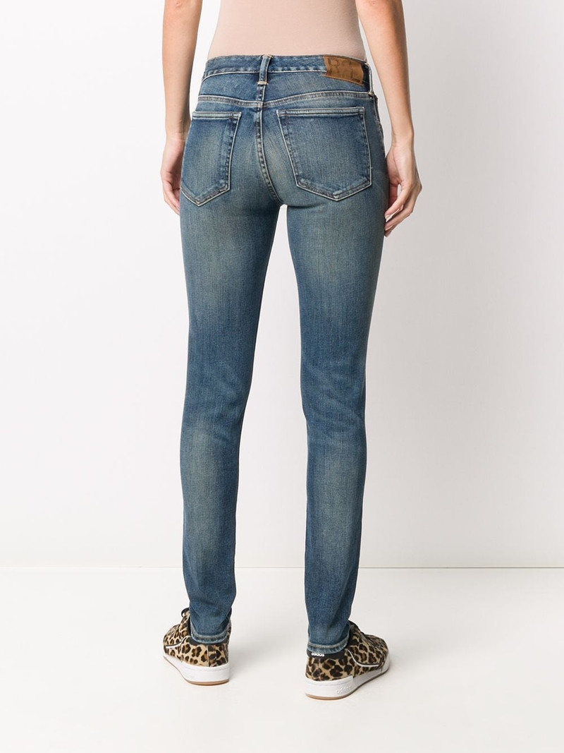 stonewashed mid-rise skinny jeans 4