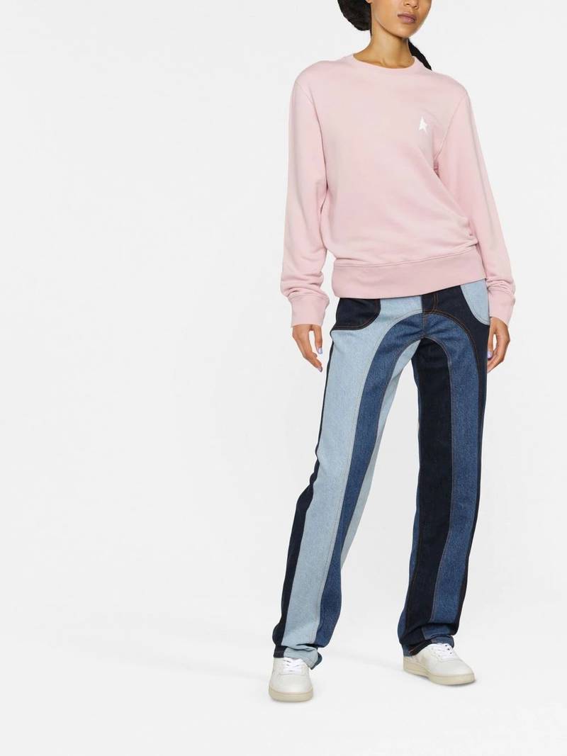 Golden Goose logo-print cotton sweatshirt outlook