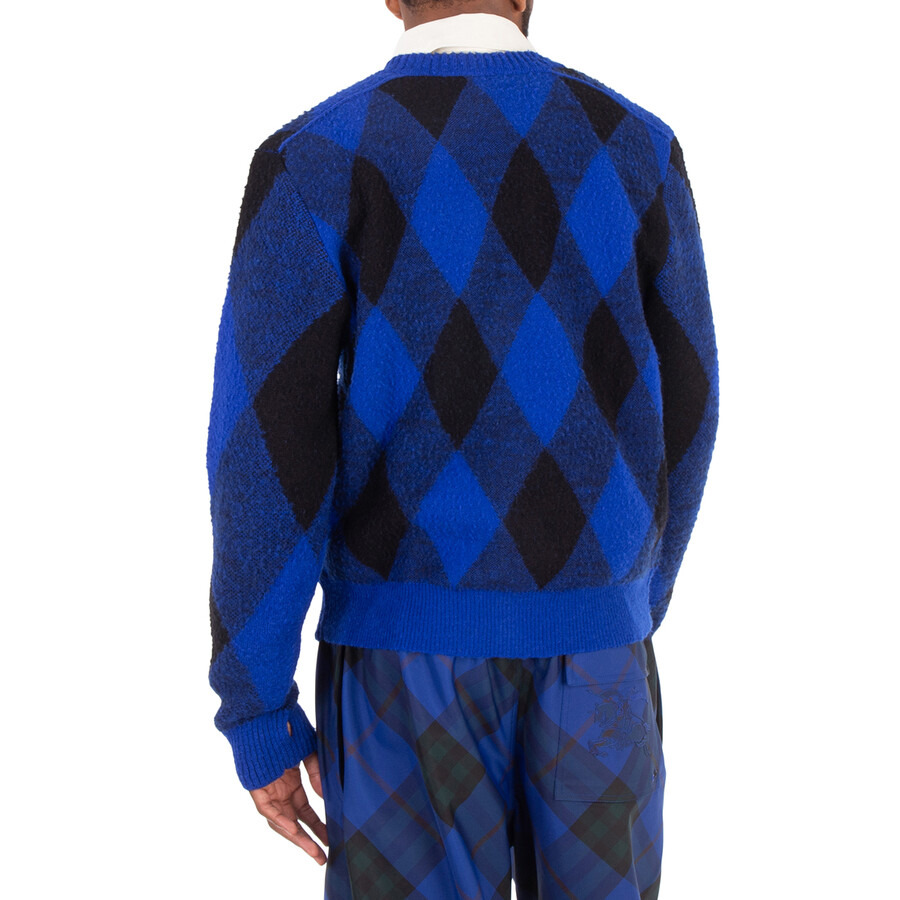 Burberry Argyle-Check Wool Cardigan - 3