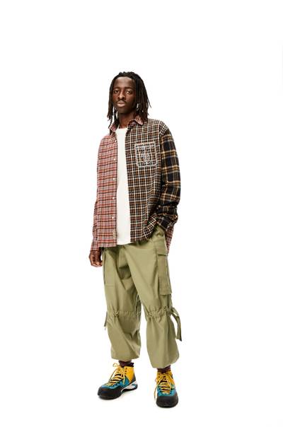 Loewe Patchwork flannel shirt in organic cotton outlook