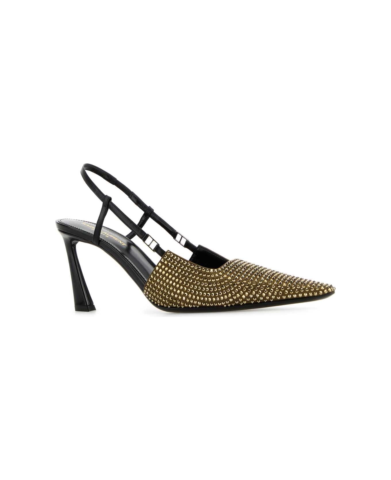 Embellished Satin Andree 70 Pumps - 2