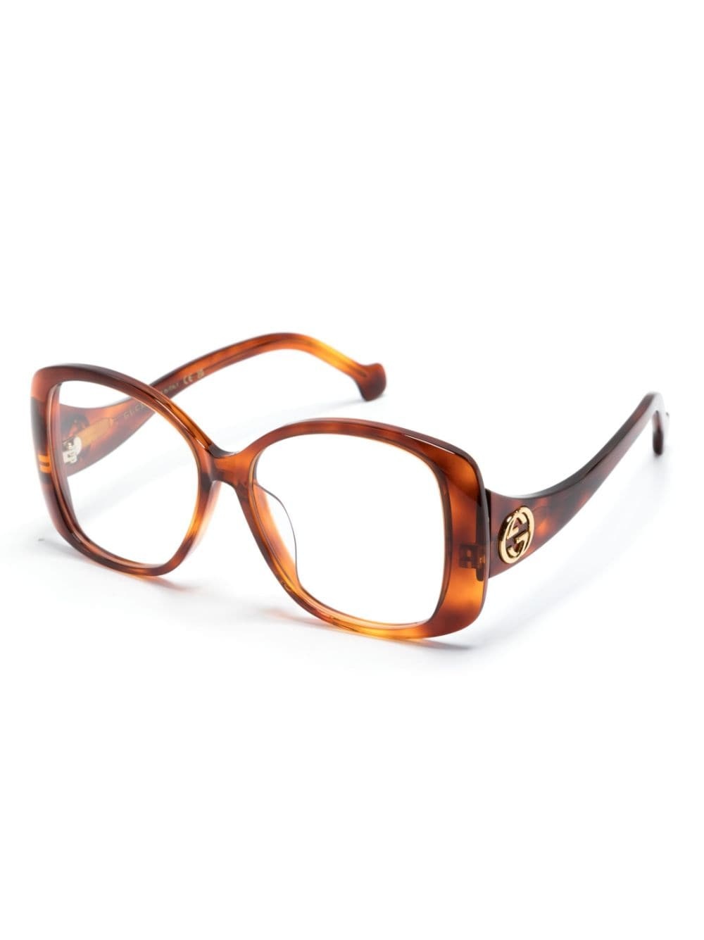 tortoiseshell square-frame glasses - 2