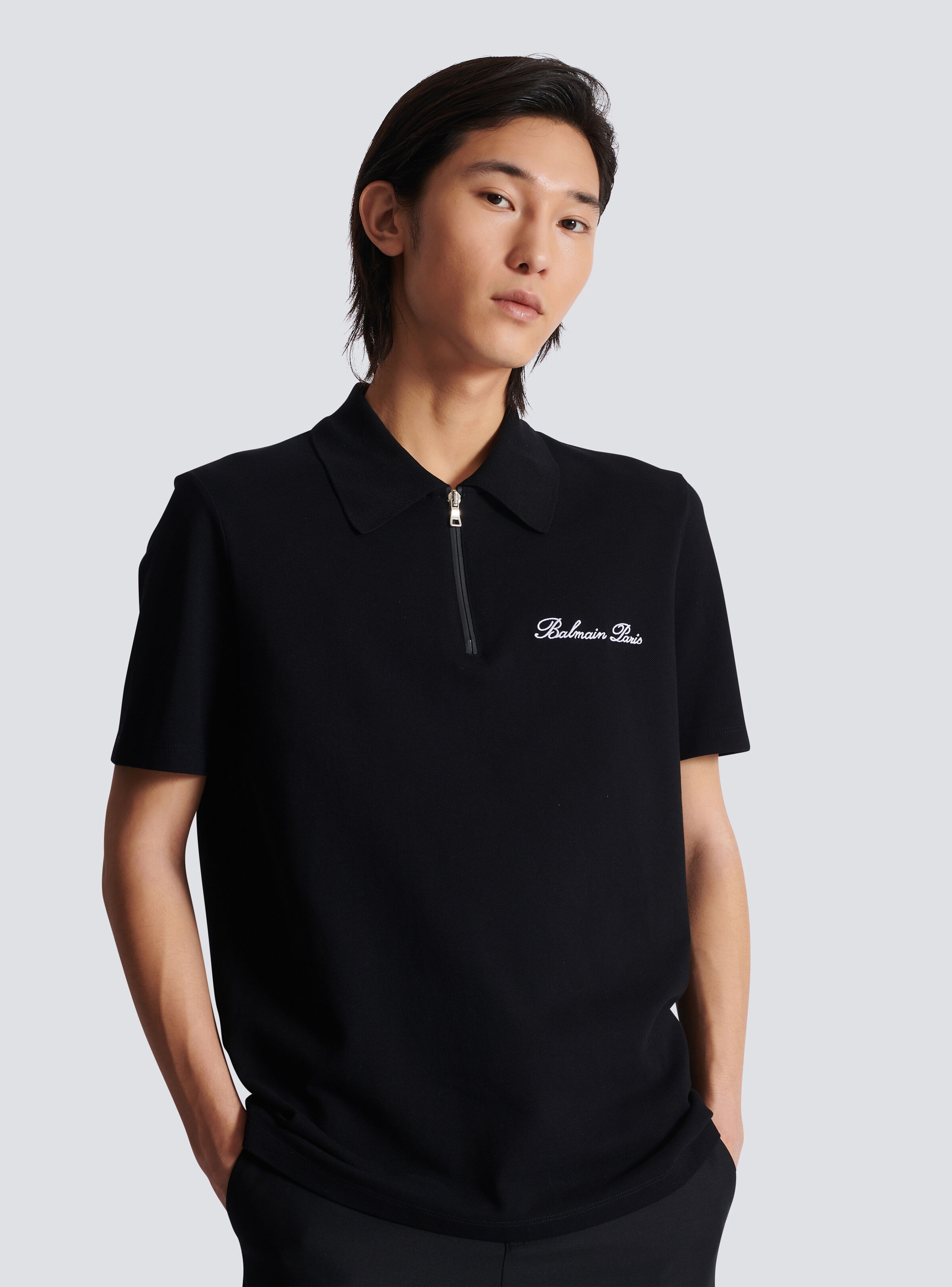 Short-sleeved polo shirt with embroidery - 6