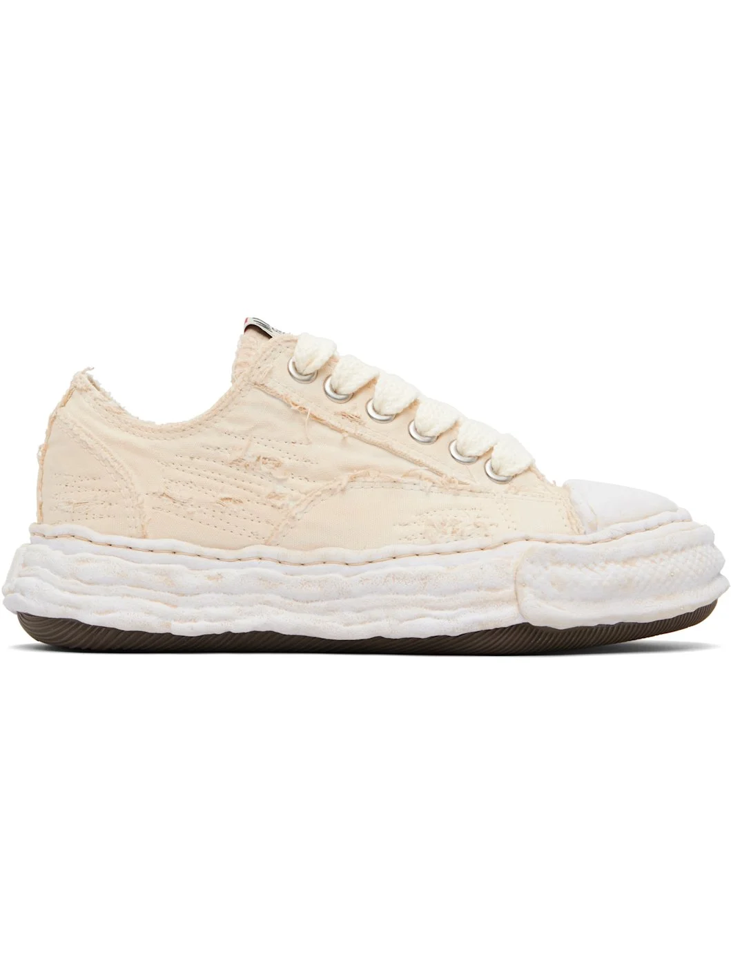 Off-White 'Peterson23' OG Sole Ripped Overdye Canvas Sneakers - 1