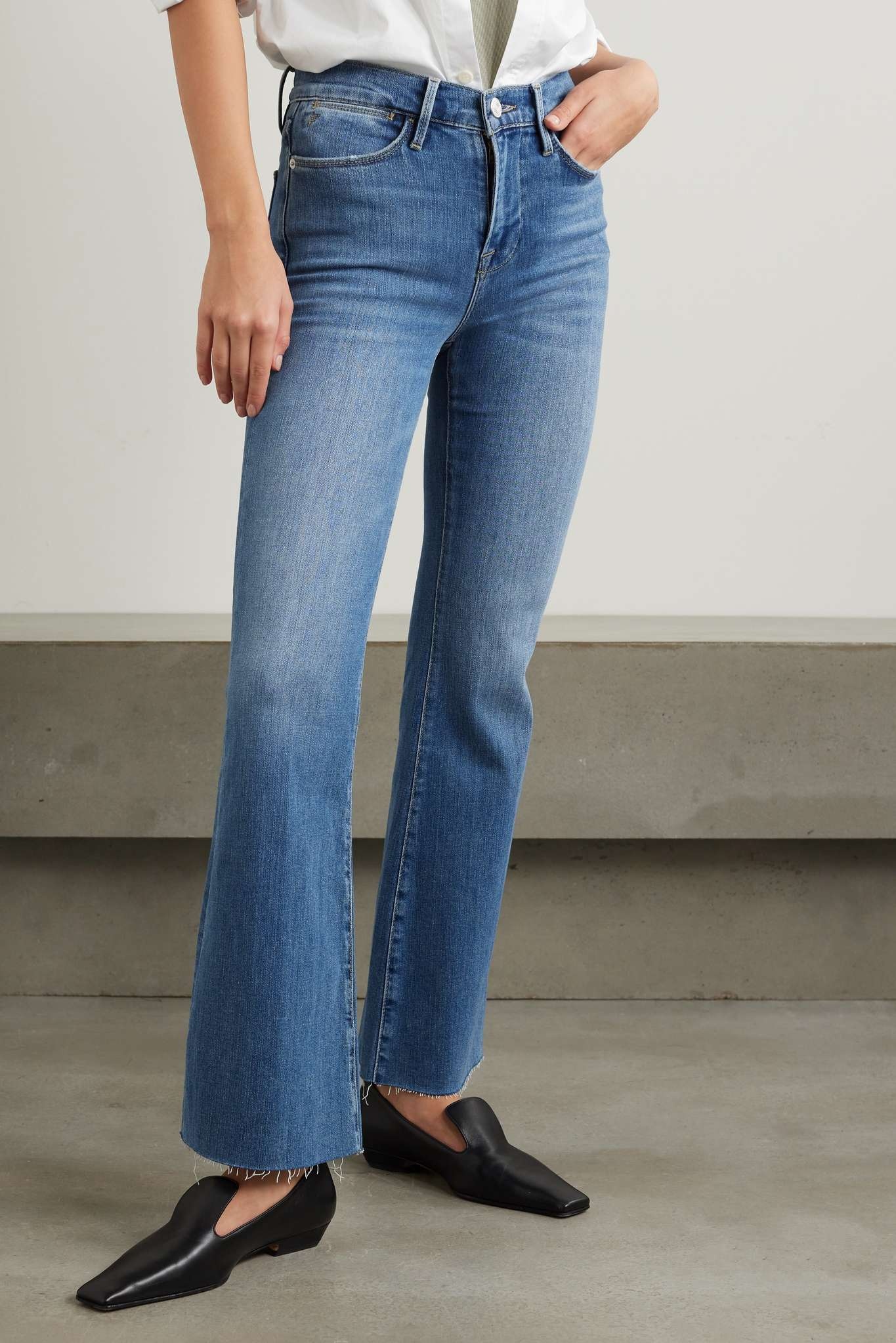 Le Easy Flare frayed jeans - 3
