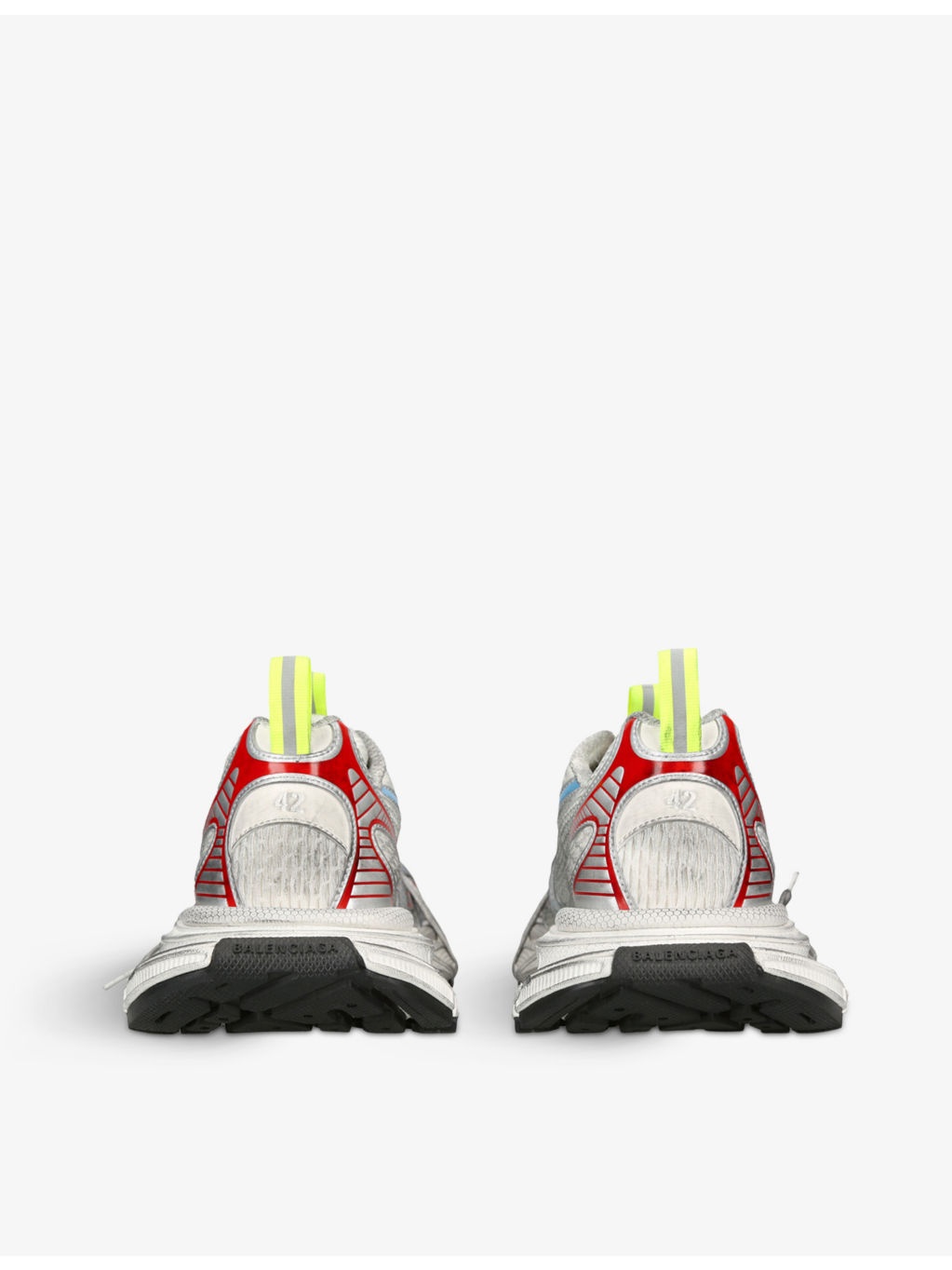 3XL panelled mesh low-top trainers - 4