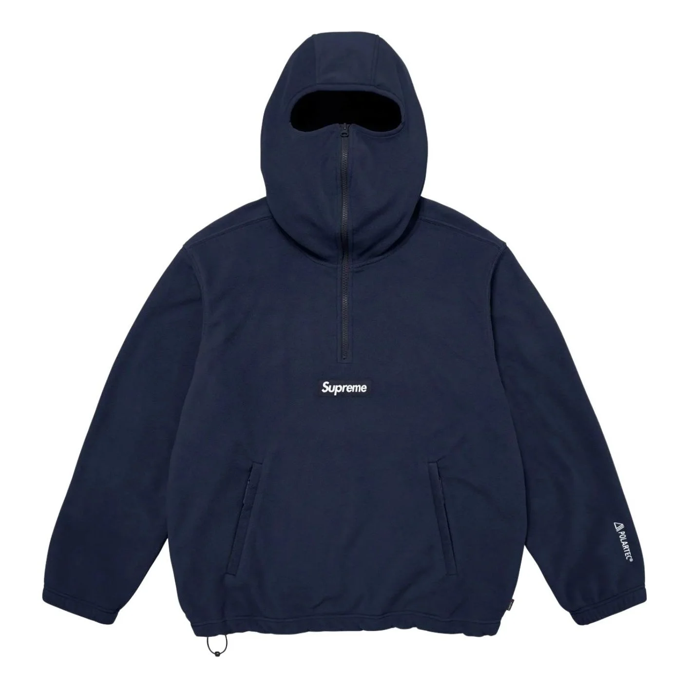 Supreme FW25 Polartec Face Mask Half Zip Hooded Sweatshirt 'Navy' SUP-FW25-064-NA - 1