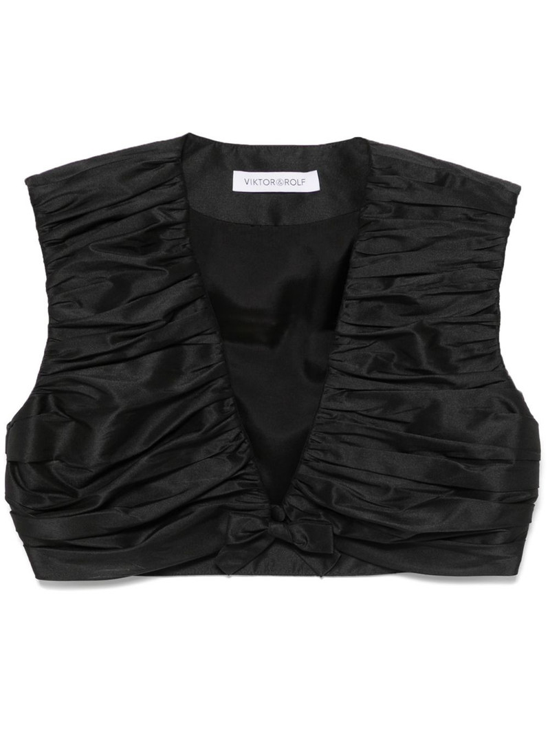 pleated cropped top 1