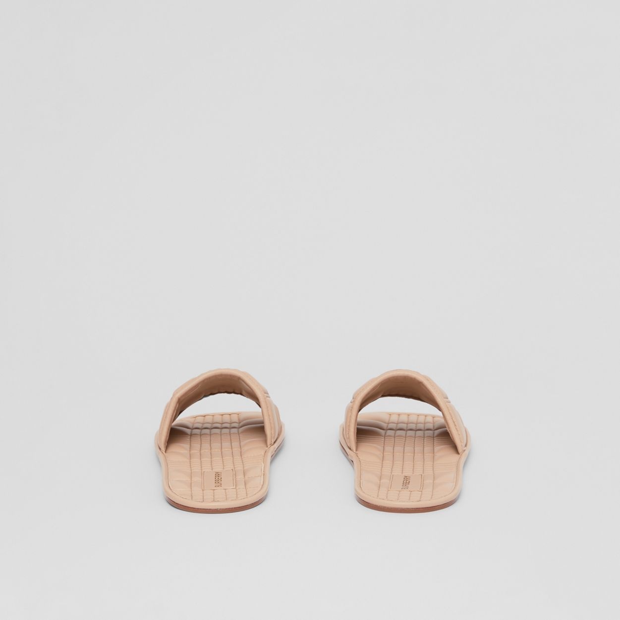 Quilted Leather Slides - 5