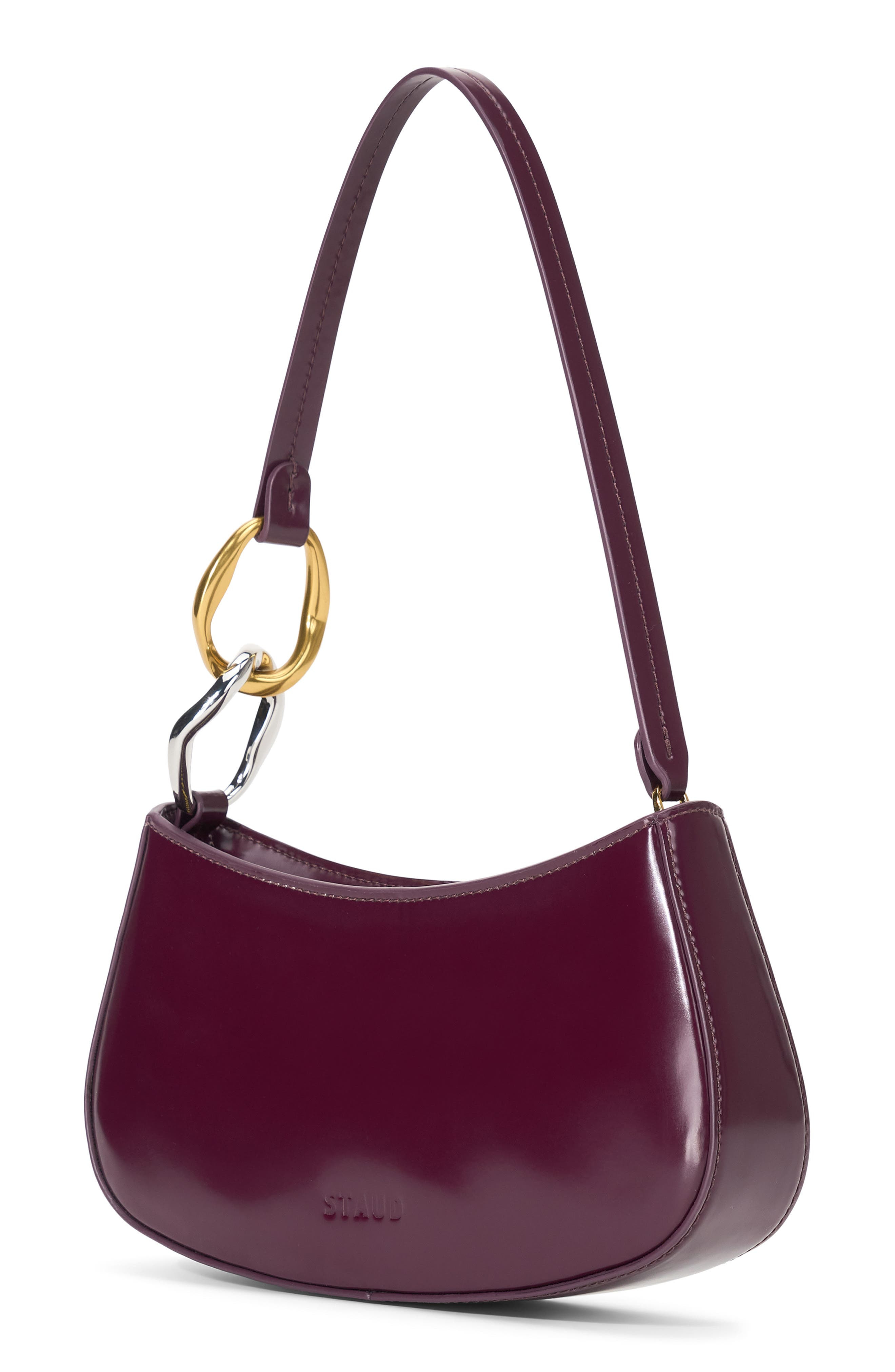 STAUD Ollie Leather Shoulder Bag in Syrah at Nordstrom - 3