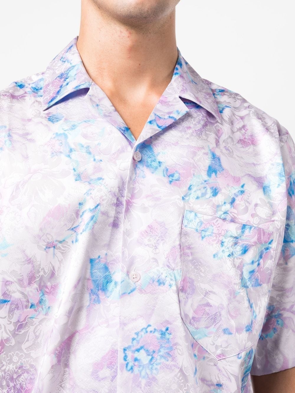 floral-print short-sleeve shirt - 6