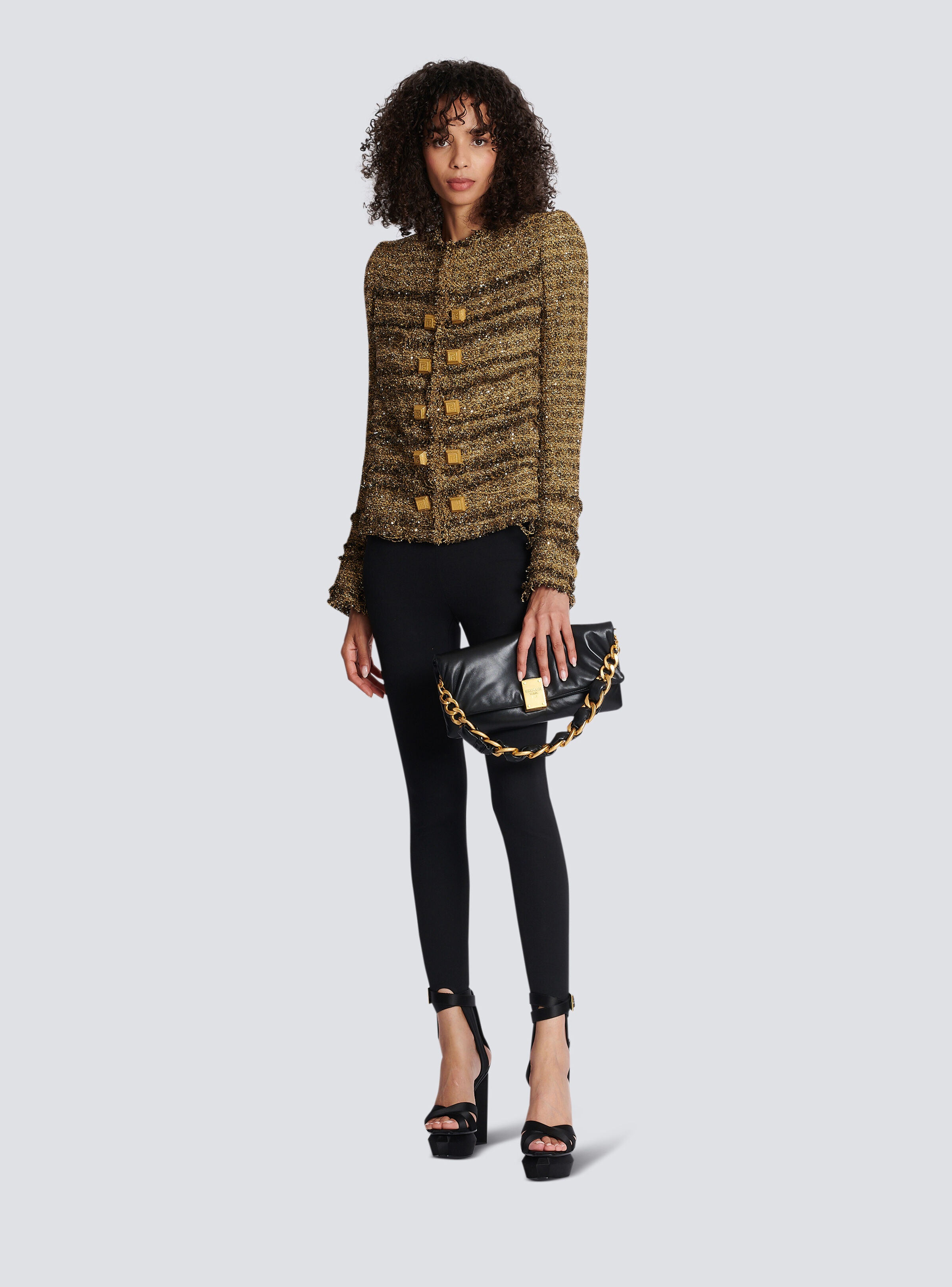 Sequinned tweed jacket - 2