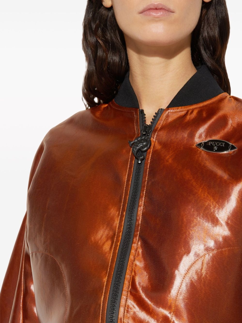 logo-plaque bomber jacket - 5