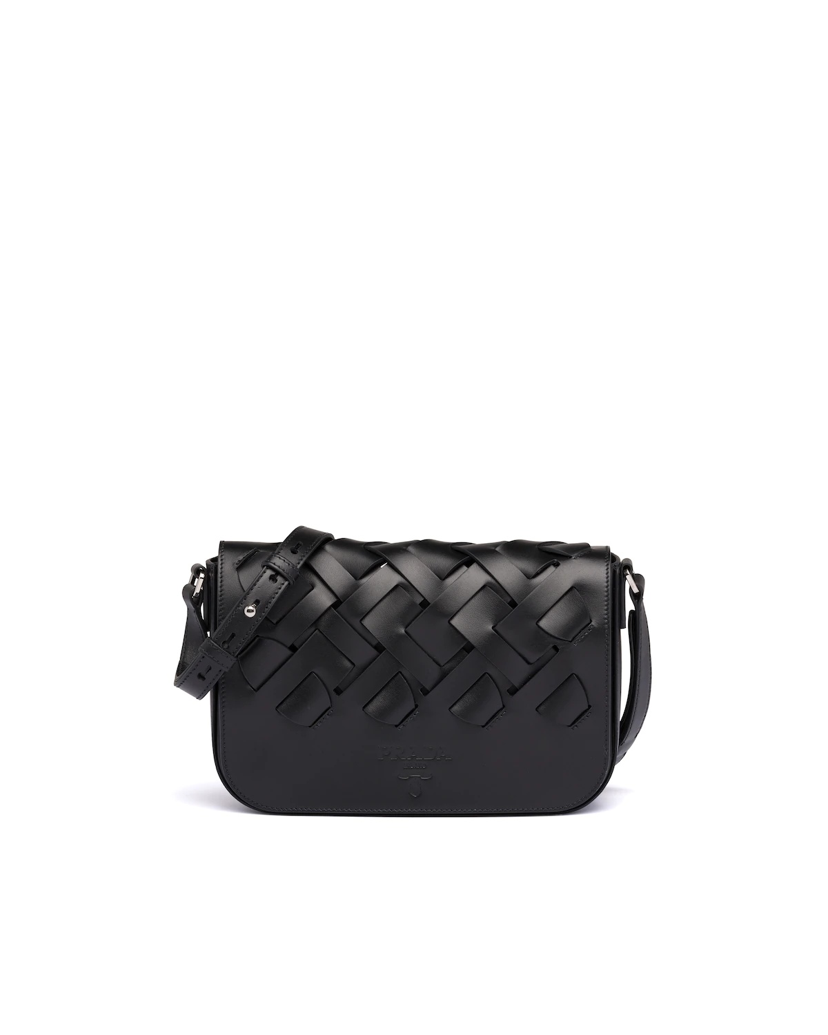 Leather Prada Tress Shoulder Bag - 1