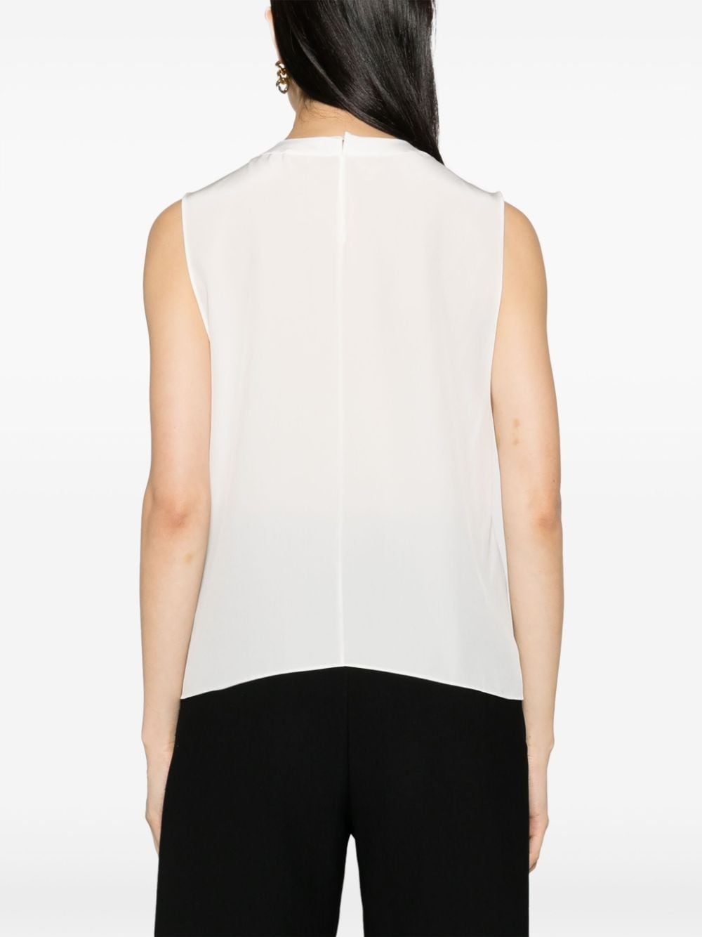 sleeveless satin tank top - 4