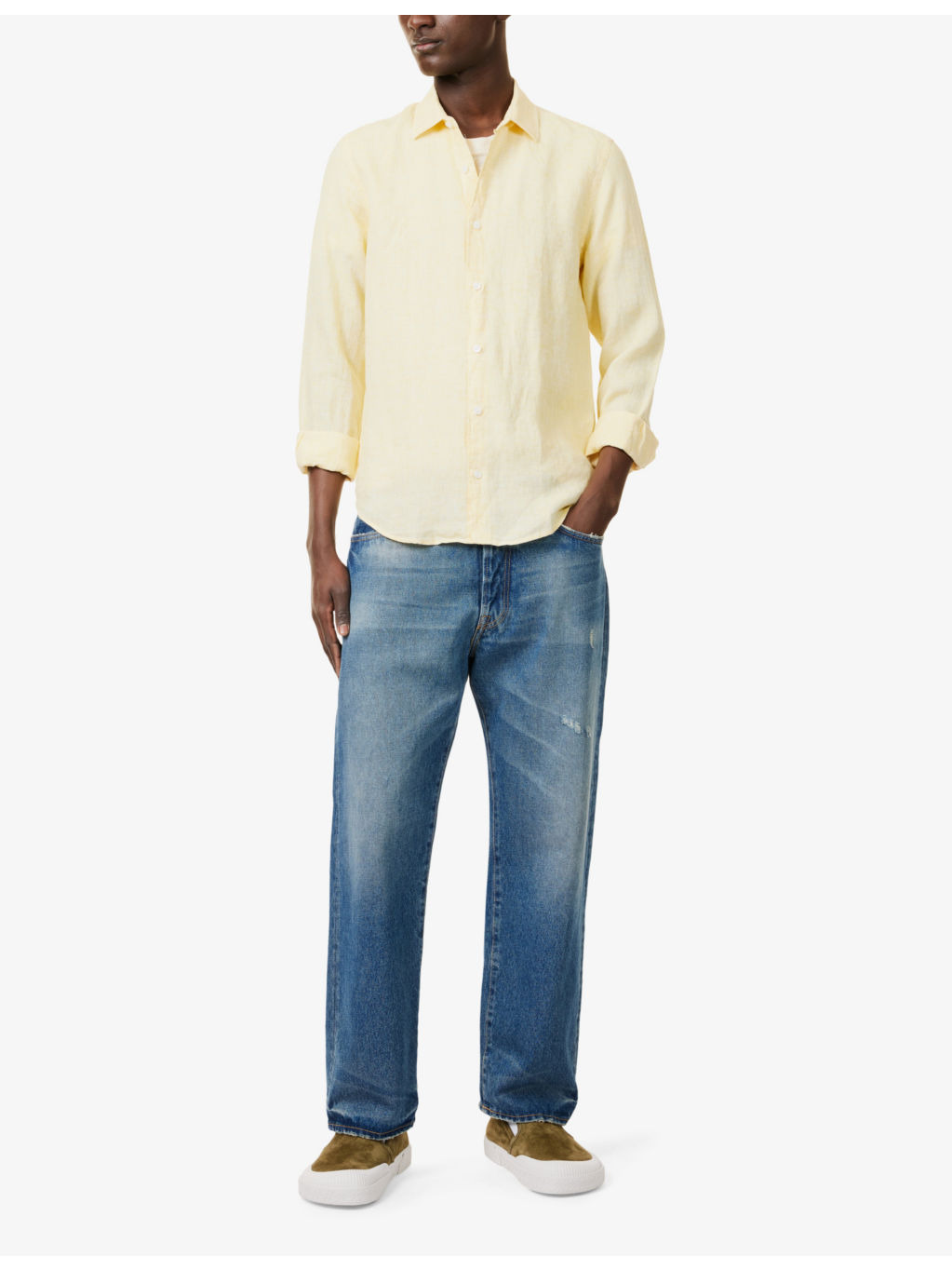 Giles Long-Sleeve Linen Shirt - 2