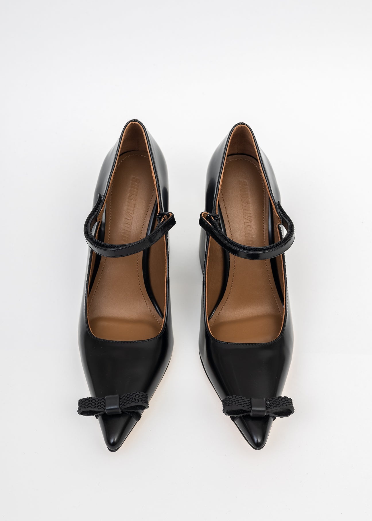 Black Pointed High Heels - 4