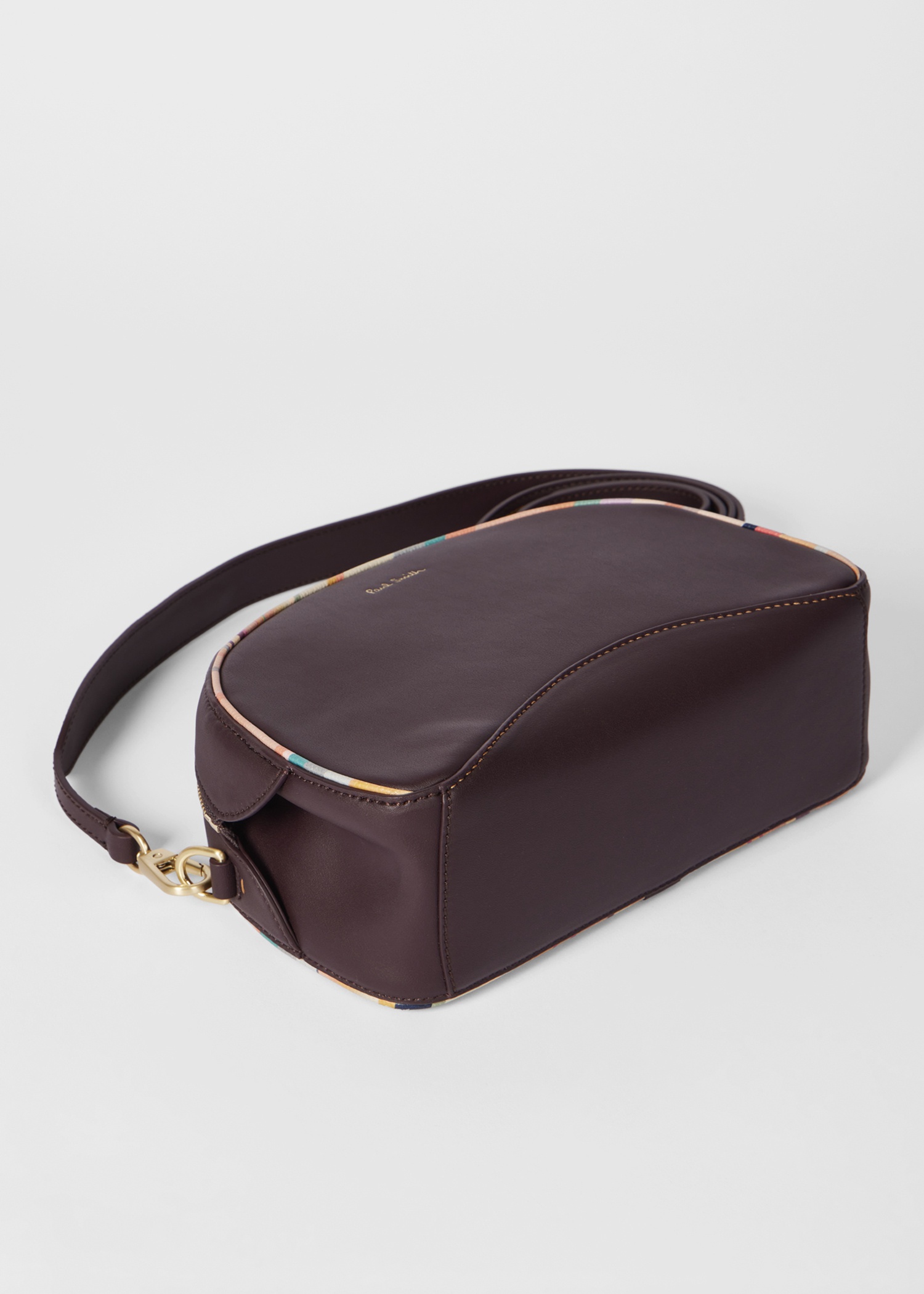 Women's Burgundy Inverted 'Dusky Swirl' Rounded Camera Bag - 5