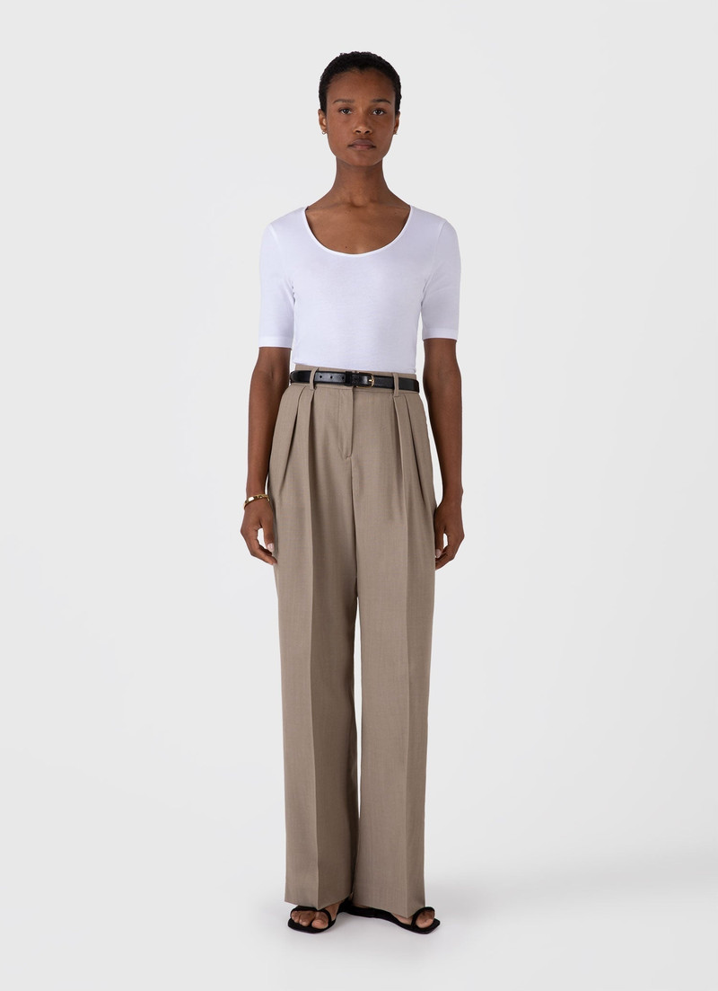 Sunspel Stretch Cotton Scoop Top outlook