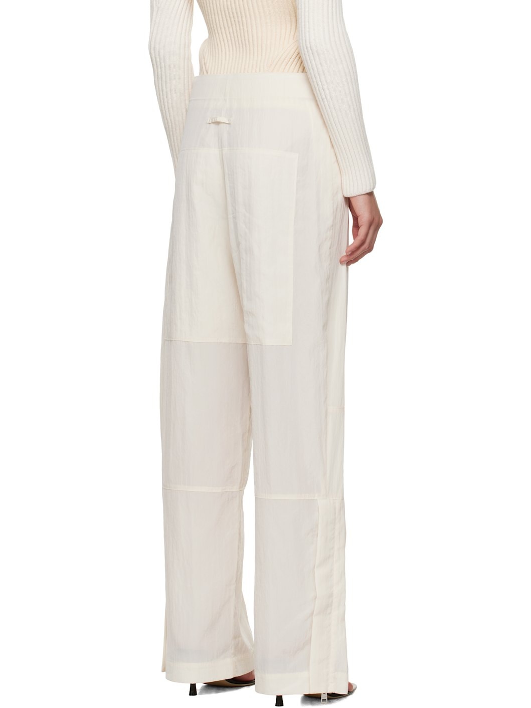 Off-White Zip Trousers - 3