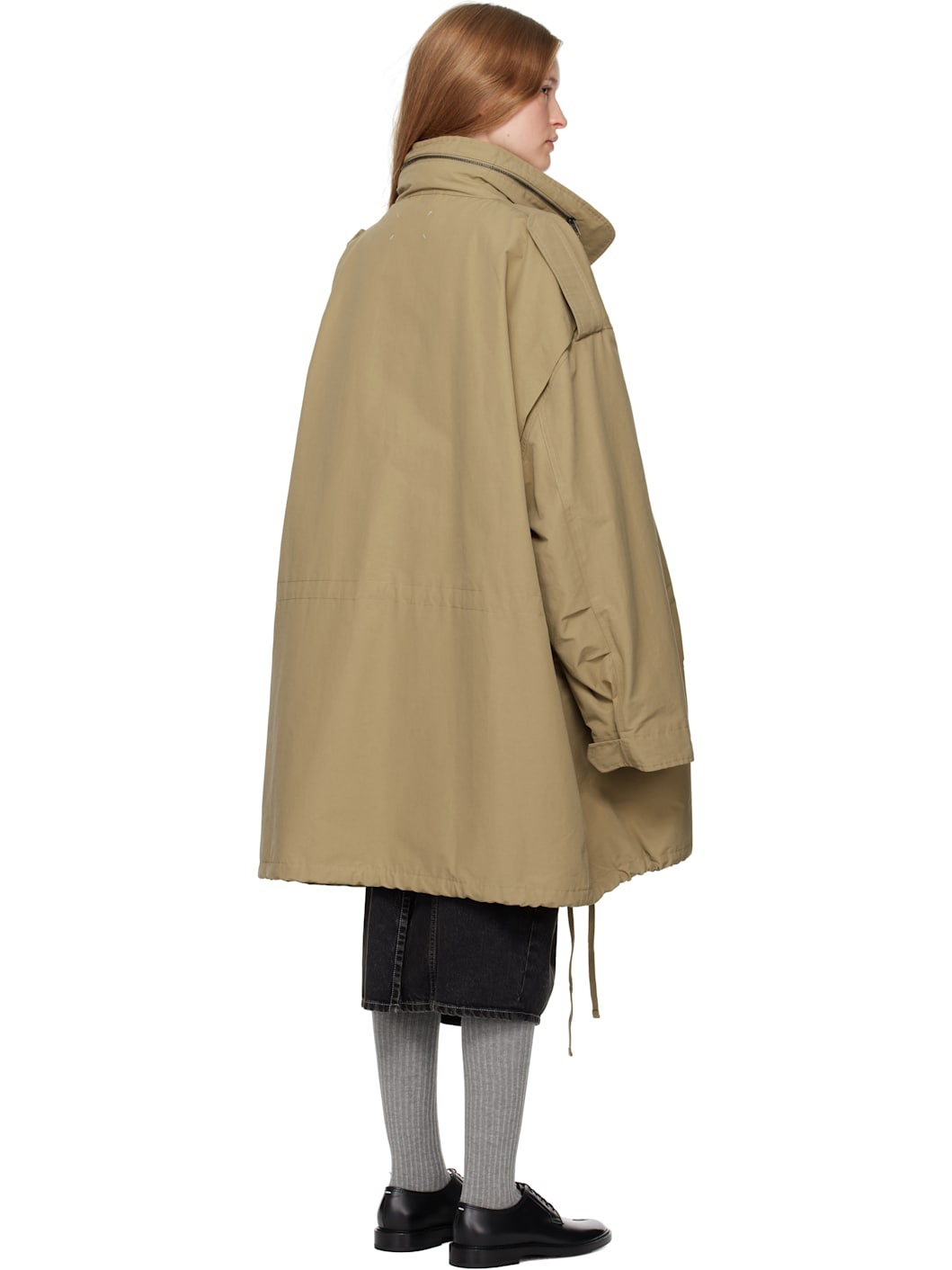 Beige Hooded Jacket - 3