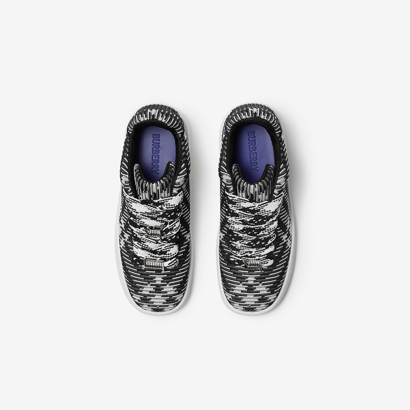 Check Knit Box Sneakers 5