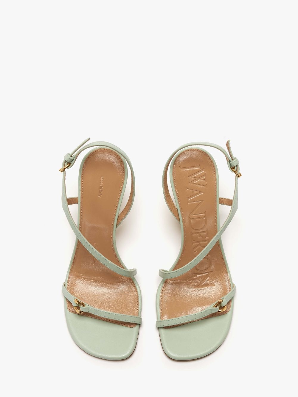 JW BUBBLE HEEL LEATHER SANDALS - 4