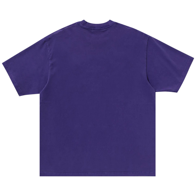 A BATHING APE® BAPE Garment Dye Rhinestone Logo Relaxed Fit Tee 'Purple' outlook