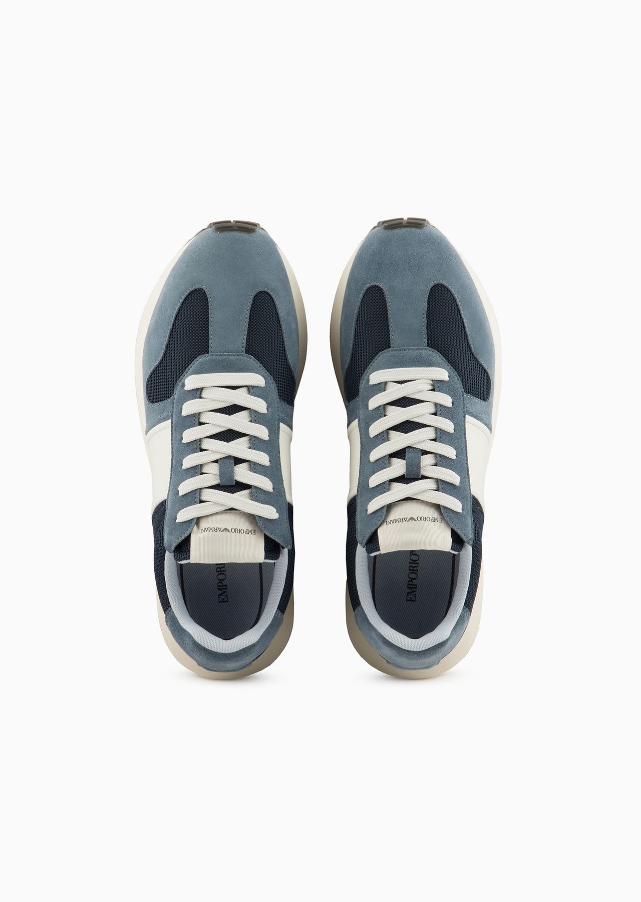 Mesh sneakers with suede details - 3