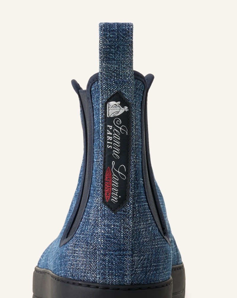 BLUE DBB1 HIGH TOP DENIM SNEAKERS 5