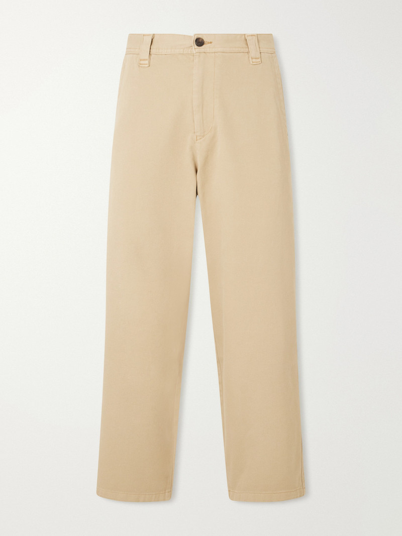 Wide-Leg Cotton-Twill Trousers 1
