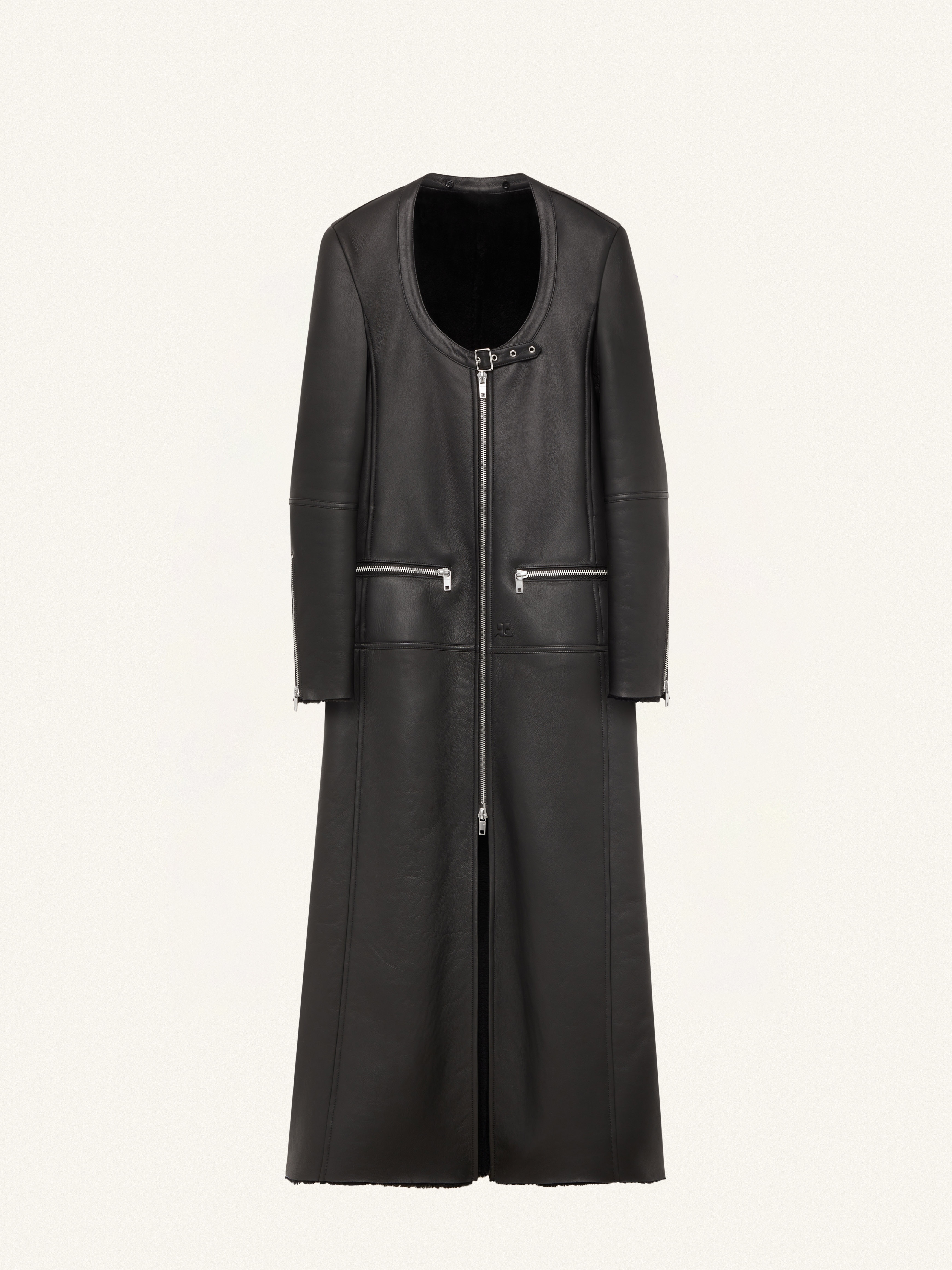 LONG HOLISTIC SHEARLING COAT - 1