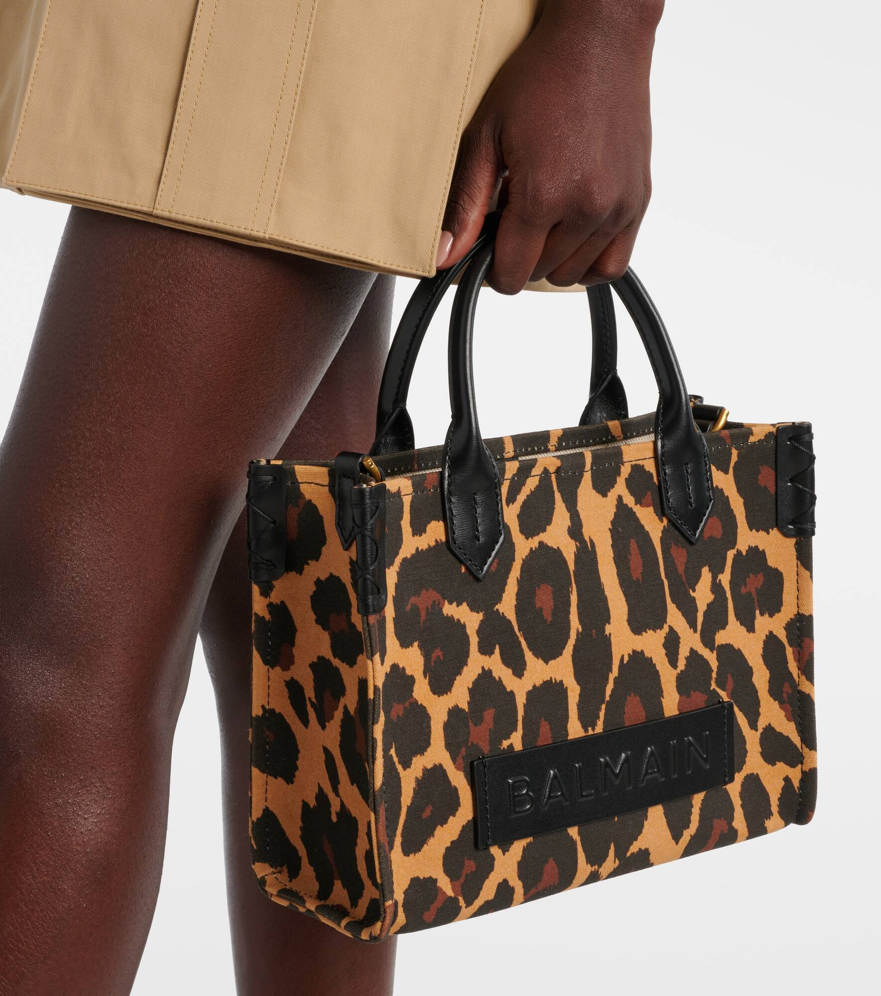 B-Army Small leopard-print tote bag - 2