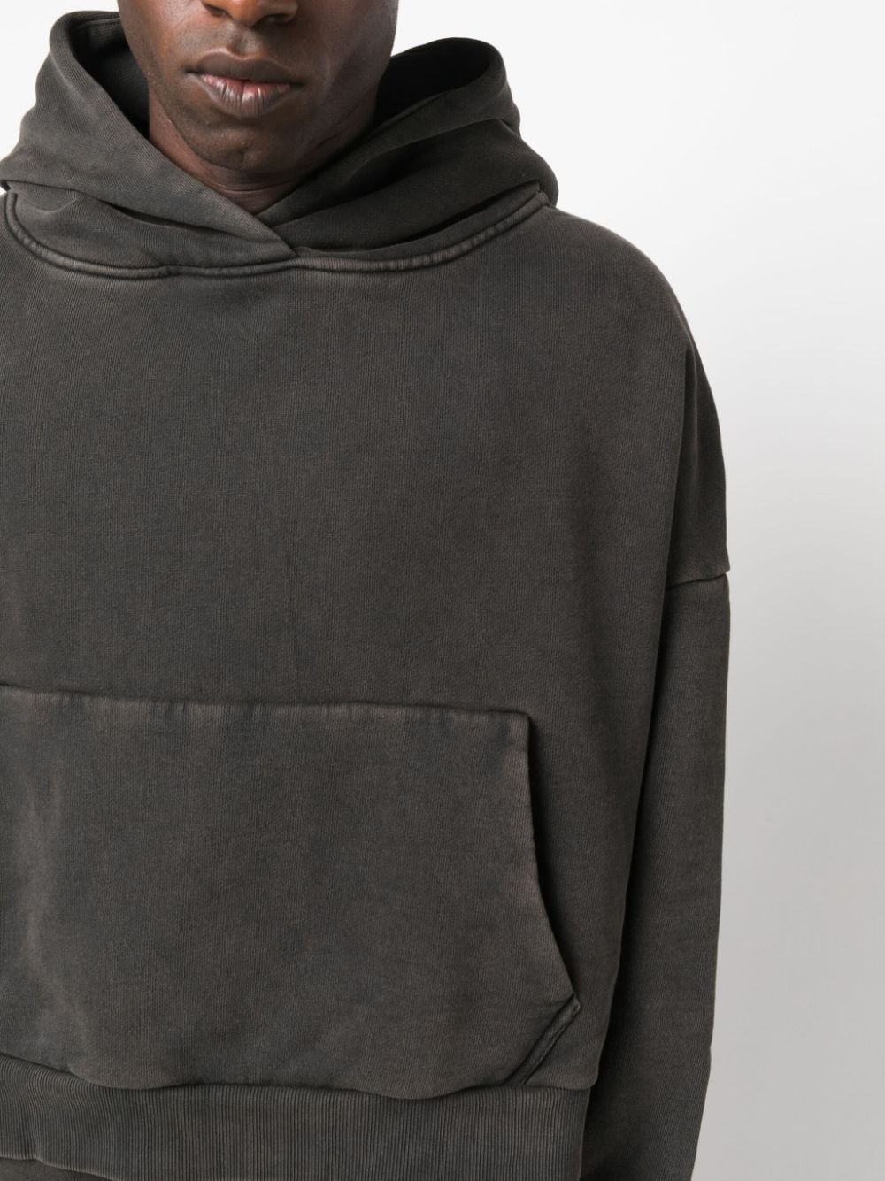washed drop-shoulder hoodie - 6