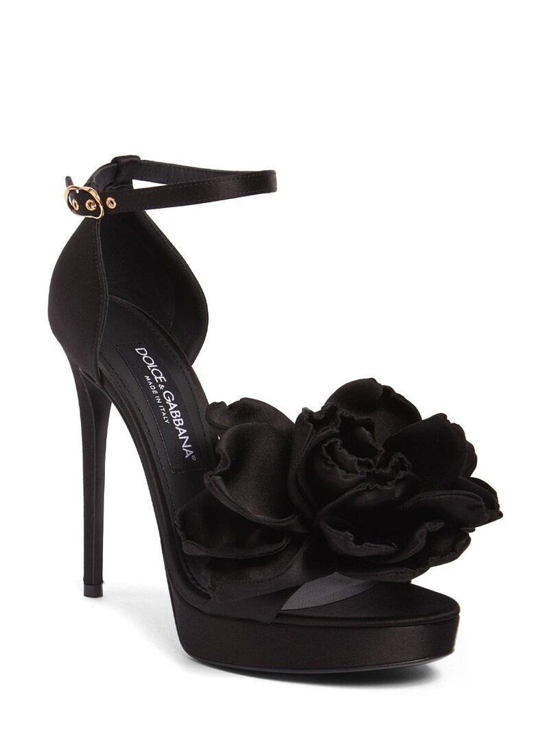 105mm Keira satin platform sandals - 2