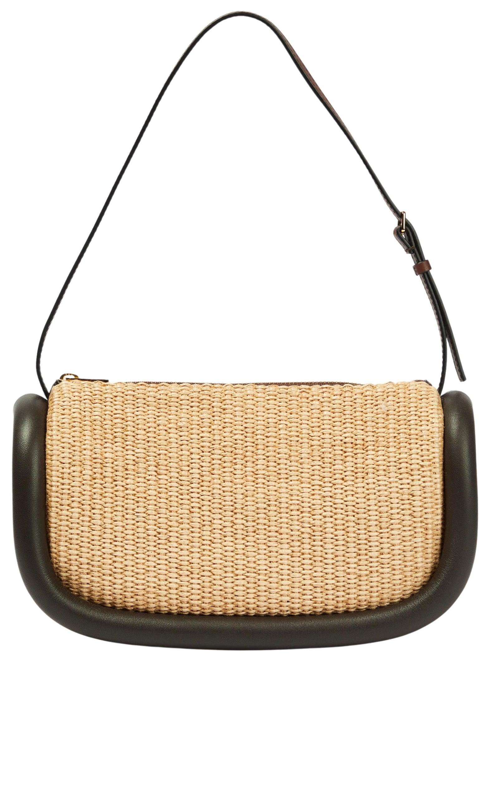 Bumper Small Raffia Shoulder Bag - 5