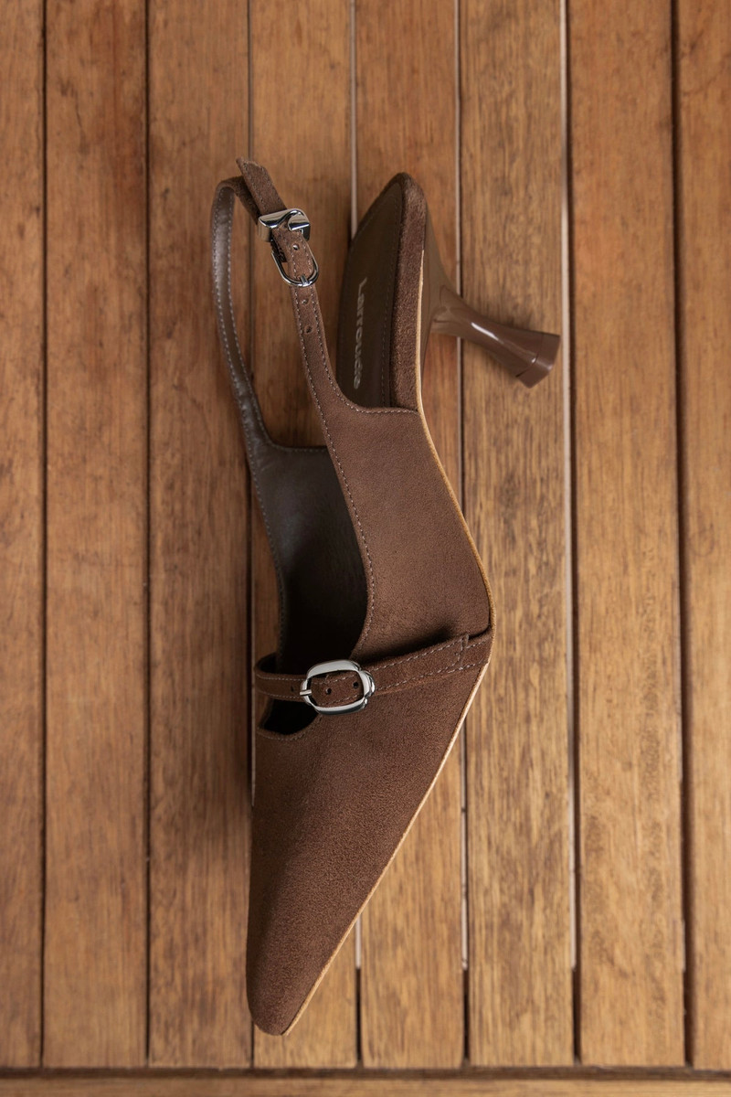 Larroudé Ines Pump Burnt Umber Suede outlook