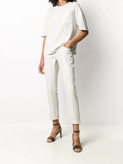 Brunello Cucinelli chest pocket blouse outlook