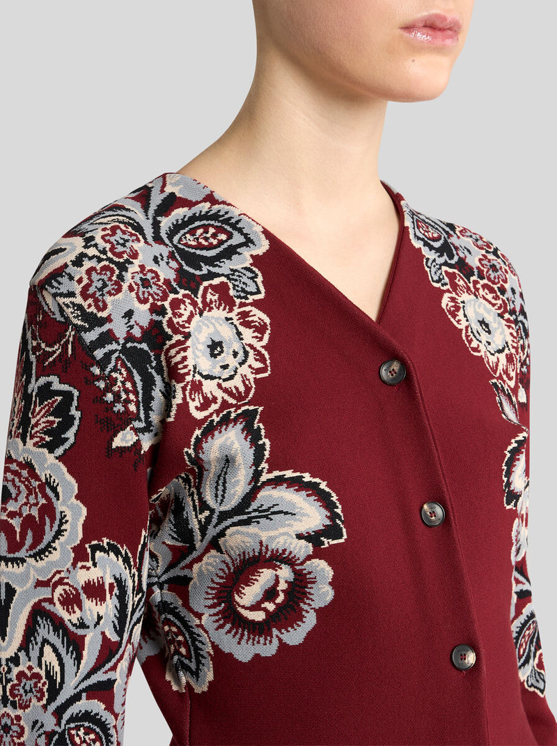 Etro FLARED CARDIGAN WITH FLORAL MOTIF outlook