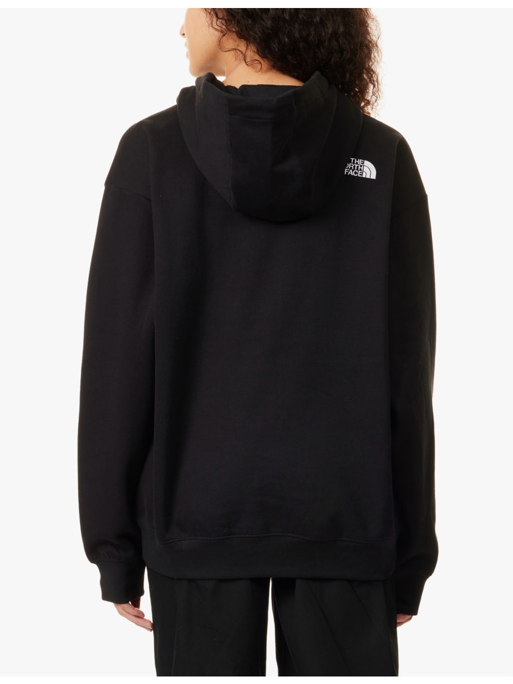 Brand-embroidery kangaroo-pocket cotton-blend hoody - 4